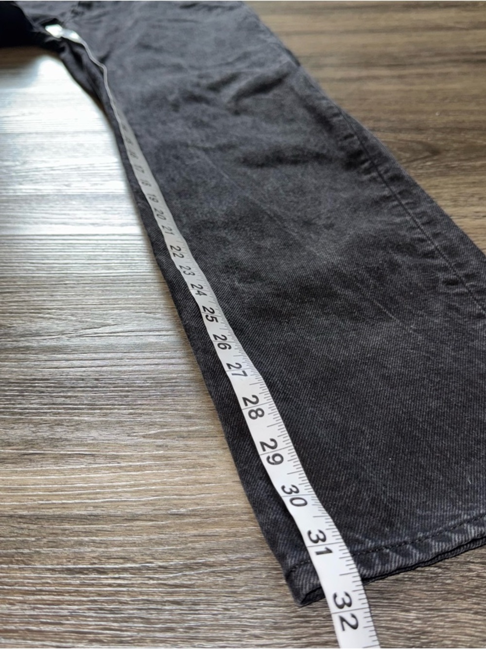 J.Crew Classic Straight Men’s 32x32 Black Washed Denim 100% Cotton - Picture 8 of 8